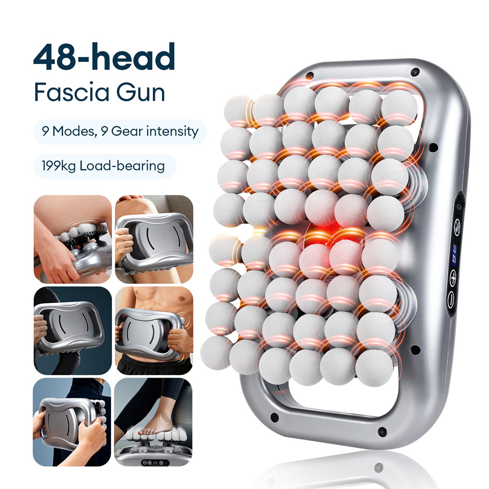 Health Wellness - 48-Heads Fascia Gun Hoogfrequente Trillingen Lichaamsmassage