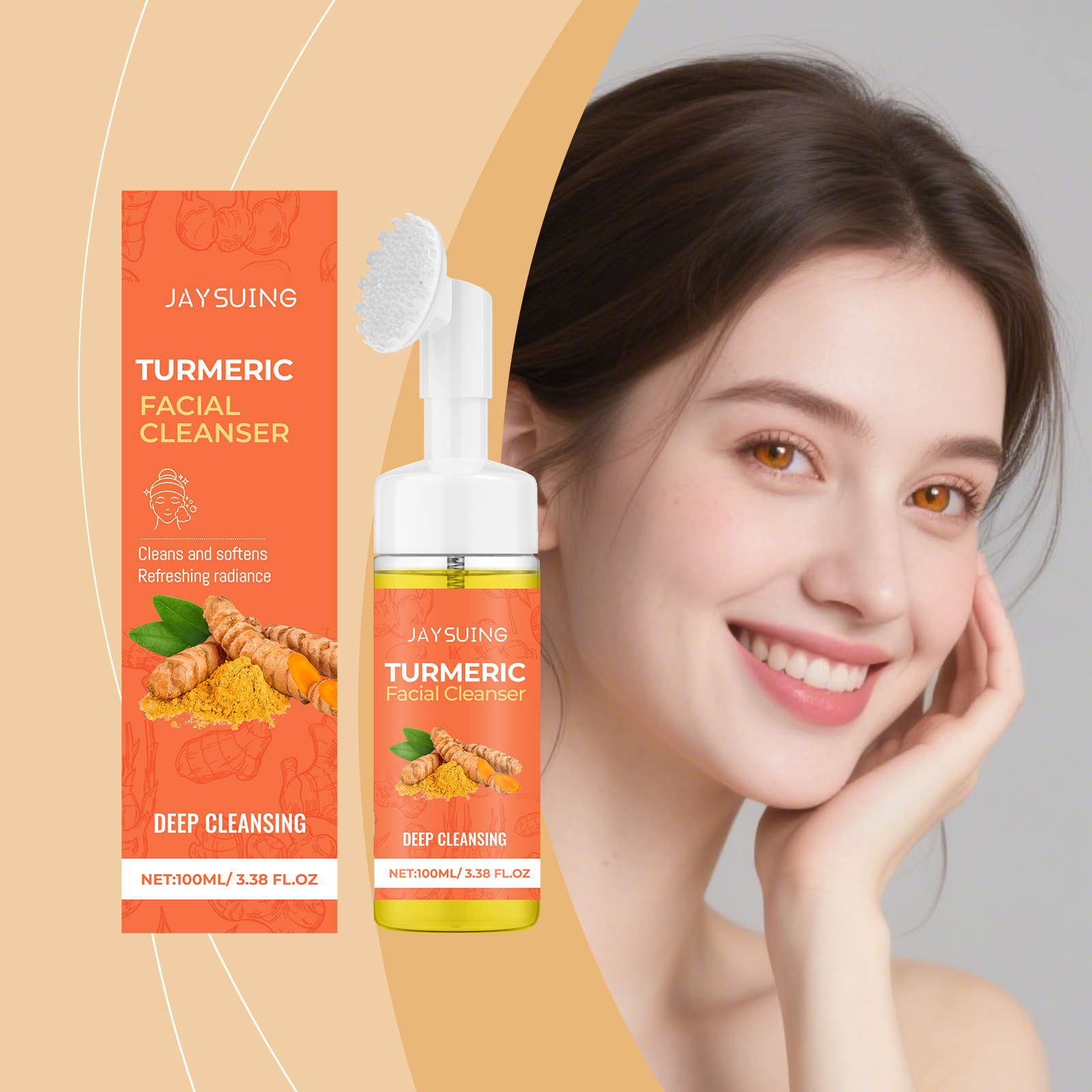 Turmeric - Kurkuma Reinigingsmousse Diepe Reiniging Voorkomen Verstopping