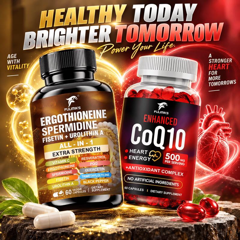Health Wellness - All-in-one supplement met CoQ10 + ergothioneïne