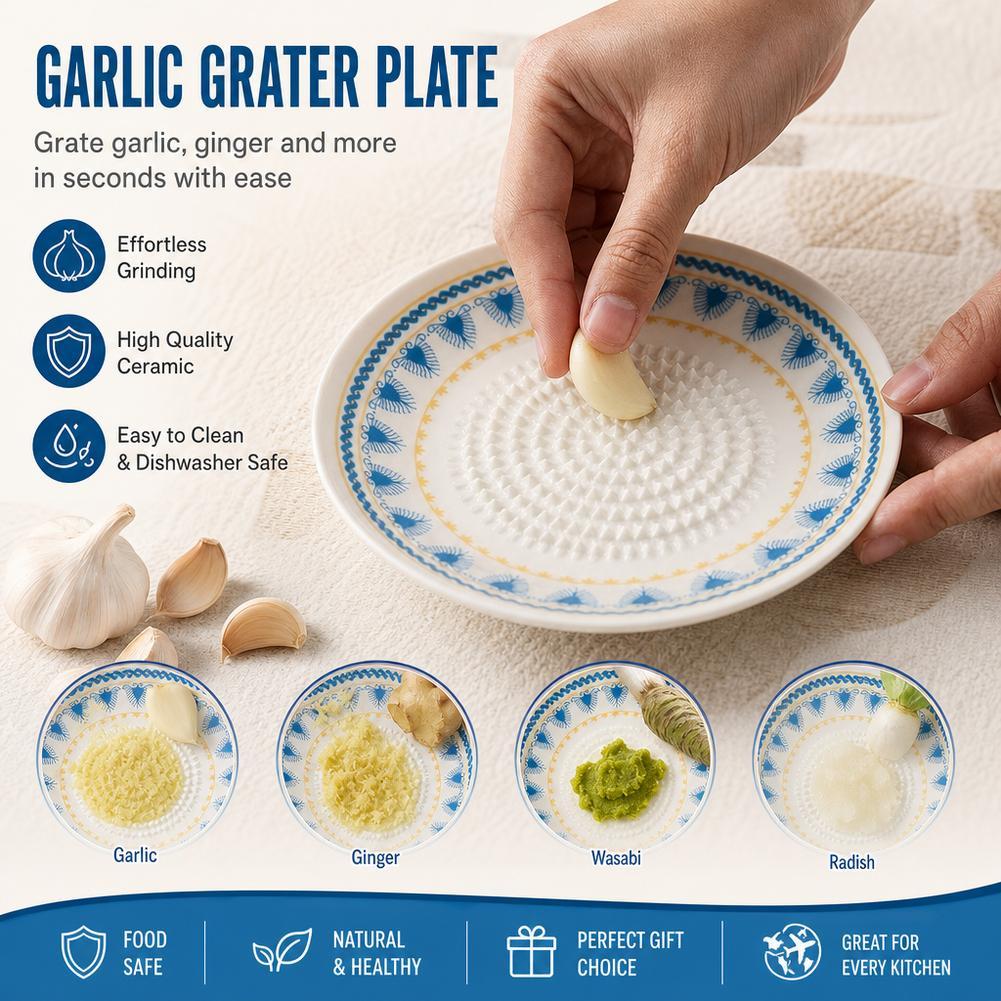 Keramische knoflookraspplaat,  - Turmeric recensie en prijs