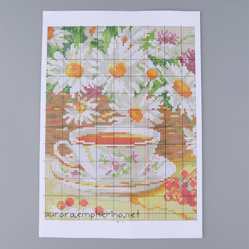 Kruissteek bedrukt canvas kami - Chamomile Tea recensie en prijs