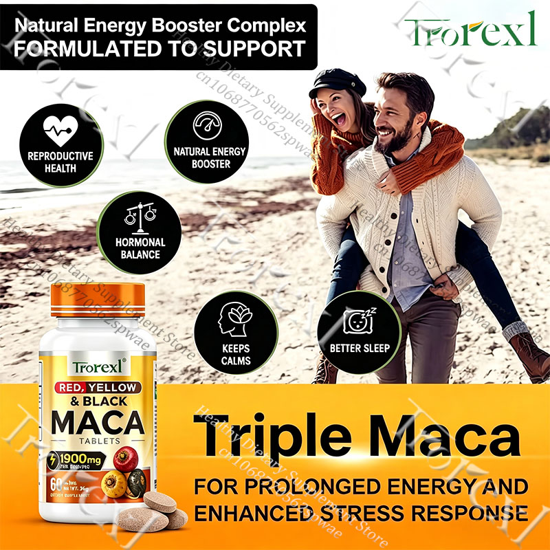 Natuurlijke Maca-worteltablett - Herbal Supplement recensie en prijs