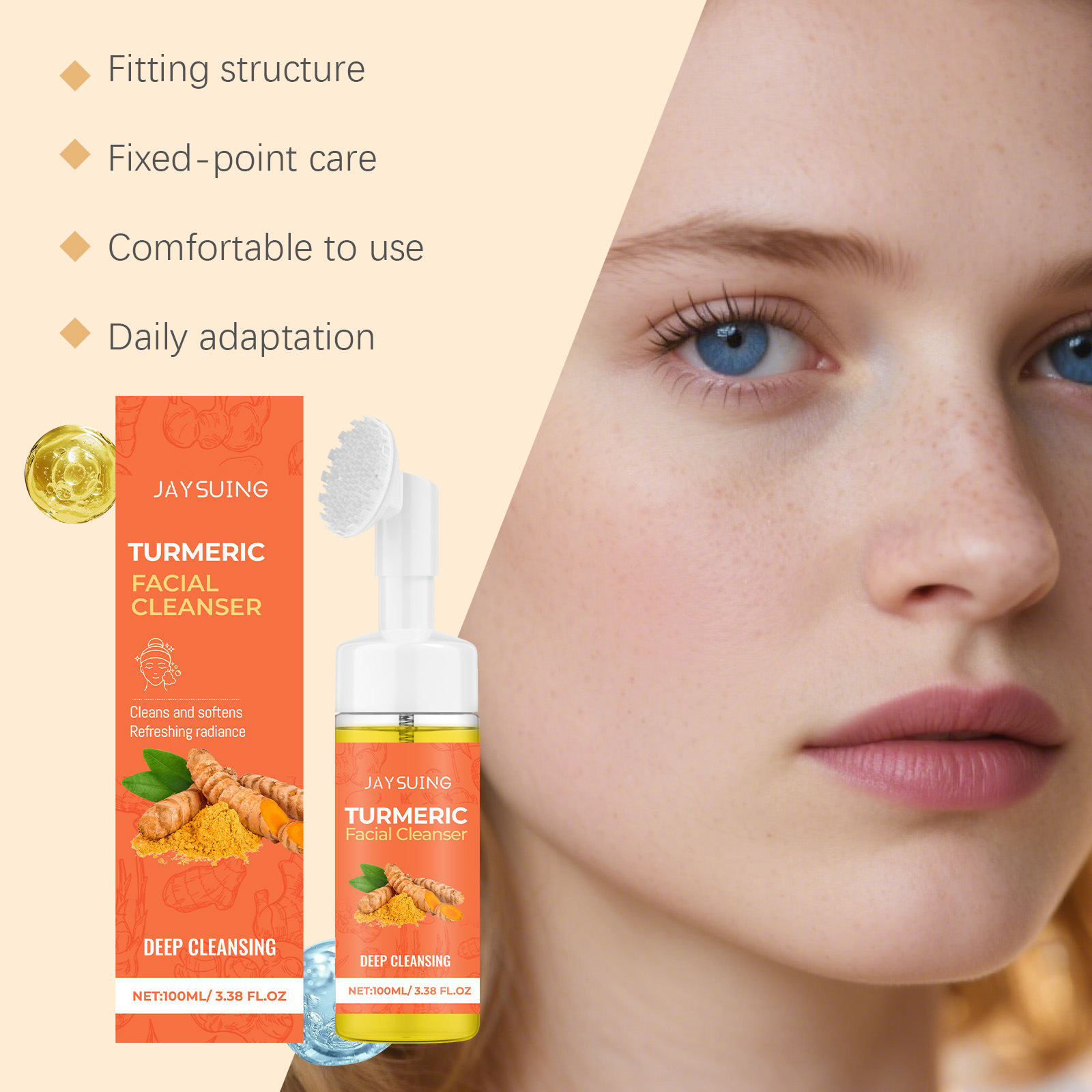 Kurkuma Reinigingsmousse Diepe - Turmeric recensie en prijs